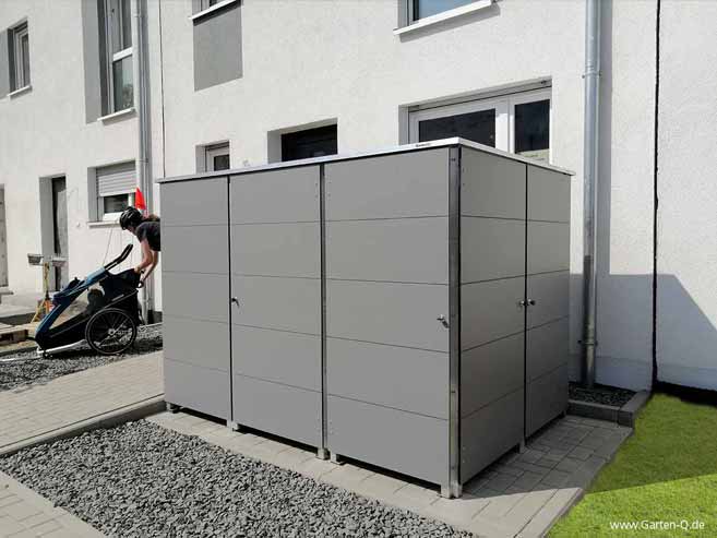 Moderne Fahrradgaragen und Unterstände