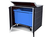 Müllcontainerboxen für 1100 Liter Müllcontainer
