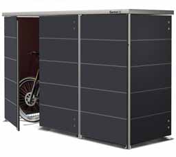 Moderne, wetterfeste Fahrradgarage und Fahradbox