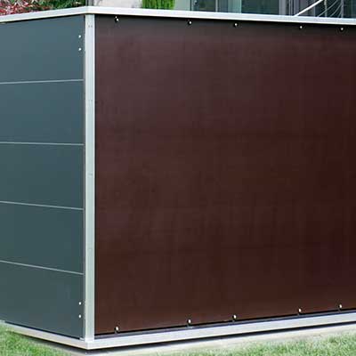 Gartenschrank Rückwand